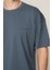 Mavi Oversıze Bisiklet Yaka Erkek T-Shirt E1025 5