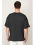 Füme Oversıze Bisiklet Yaka Erkek T-Shirt E1025 4