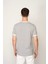 Gri Regular Fit Bisiklet Yaka Erkek T-Shirt E1024 5