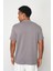 Kül Regular Fit Dik Yaka Erkek T-Shirt E1007 5