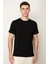 Siyah Regular Fit Bisiklet Yaka Erkek T-Shirt E1026 1