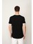 Siyah Regular Fit Bisiklet Yaka Erkek T-Shirt E1024 5