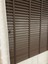 Koyu Kahverengi %100 Orijinal Ahşap Jaluzi Perde 50 mm Ofis Modern ve Tüm Mekanlar Için 1