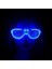 Mavi LED Işıklı Parti Gözlüğü - Neon Glow Şerit Gözlük 3 Modlu 3