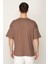 Vizon Oversıze Bisiklet Yaka Erkek T-Shirt E1025 4