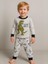 Erkek Çocuk Dinozor Baskılı Uzun Kollu Pijama Takımı 1