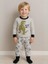 Erkek Çocuk Dinozor Baskılı Uzun Kollu Pijama Takımı 2