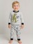Erkek Çocuk Dinozor Baskılı Uzun Kollu Pijama Takımı 3