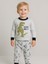 Erkek Çocuk Dinozor Baskılı Uzun Kollu Pijama Takımı 5