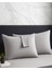 Gri Yastık Kılıfı Pamuk Kumaş Kapaklı (2 Adet) 50 x 70 cm 6
