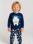 Erkek Çocuk Pamuklu Diş Baskılı Pijama Takımı 2