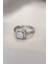 Gümüş Renk Baget ve Zirkon Taşlı Kare Yüzük 1