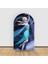 Dondurulmuş Prenses Kemer Duvar Zemin Kapağı Elsa Anna Bebek Bebek Duş Çocuğunun Doğum Günü Özelleştirilmiş Elastik Parti Dekoru Renk: 10/boyut: 1.6x3.9ft (50X120CM) (Yurt Dışından) 1