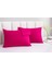 Fuşya Yastık Kılıfı Pamuk Kumaş Kapaklı (2 Adet) 50 x 70 cm 7