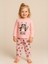 Kız Çocuk Pamuklu Hayvan Baskılı Pijama Takımı 1