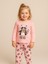 Kız Çocuk Pamuklu Hayvan Baskılı Pijama Takımı 5