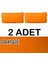Süet Detaylı Angora Kumaş 2 Adet Sırt Minderi Kılıfı 2