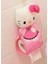 Sanrio Anime Hello Kitty Tuvalet Koltuk Yastığı Üç Parça Set Tuvaletler Evrensel Kış Ev Peluş Tuvalet Koltuk Kapağı Hediye Kilo: 1 Pink (Yurt Dışından) 1
