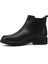 Kadın Siyah Floter Kauçuk Taban Hakiki Deri Chelsea Bot 3