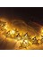 Ramadan Kareem Yazılı Gün Işığı 10 Metal Ampullü Pilli LED Işık 2 mt Ramazan 2