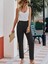 Mottisfashion Kadın Beli Lastikli Keten Pantolon 4