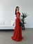 Mottisfashion Kadın Dalgıç Kumaş Kayık Yaka ve Dekolte Detaylı Elbise 5