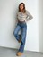 Mottisfashion Kadın Uzun Kollu Balıkçı Yaka Crop Triko Bluz 5