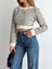 Mottisfashion Kadın Uzun Kollu Balıkçı Yaka Crop Triko Bluz 8