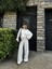Mottisfashion Crop, Pantolon Fitilli Ikili Takım -Beyaz 7