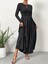 Mottisfashion Kadın Uzun Kollu Bisiklet Yaka Uzun Üst Viskon Alt Trikoton Elbise 9