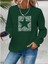Mottisfashion Kadın Uzun Kollu Bisiklet Yaka Desenli Viskon Iki Iplik Bluz 7