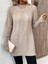 Mottisfashion Kadın Uzun Kollu Yarı Balıkçı Yaka Triko Bluz 8