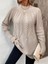 Mottisfashion Kadın Uzun Kollu Yarı Balıkçı Yaka Triko Bluz 9