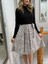 Mottisfashion Kadın Uzun Kollu Balıkçı Yaka Belden Bağlamalı Üst Kaşkorse Eteği Dalgıç Kısa Elbise 4
