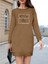 Mottisfashion Kadın Uzun Kollu Bisiklet Yaka Desenli Viskon Iki Iplik Bluz 3