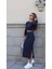 Mottisfashion Kadın Soft Kaşkorse Kumaş Bluz ve Yırtmaç Detaylı Etek Ikili Takım 6