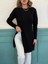 Mottisfashion Kadın Uzun Kollu Bisiklet Yaka Iki Yandan Yırtmaç Detay Triko Bluz 6