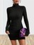 Mottisfashion Kadın Uzun Kollu Balıkçı Yaka Kısa Şardonlu Kaşkorse Elbise 7