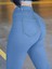 Mottisfashion Kadın Yüksek Bel Önden Düğmeli Dar Kesim Kot Pantolon 8