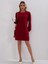 Mottisfashion Kadın Uzun Kollu Bisiklet Yaka Iki Iplik Elbise 5