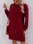 Mottisfashion Kadın Uzun Kollu Bisiklet Yaka Iki Iplik Elbise 8
