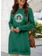 Mottisfashion Kadın Uzun Kollu Bisiklet Yaka Viskon Iki Iplik Bluz 1
