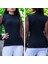 Mottisfashion Kadın Siyah Kolu Tül Detaylı Yarım Balıkçı Kaşkorse Bluz 7