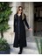 Mottisfashion Kadın Uzun Kollu Önden Fermuarlı Ithal Krep Elbise 6