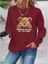 Mottisfashion Kadın Uzun Kollu Bisiklet Yaka Ayıcık Desenli Viskon Iki Iplik Bluz 1