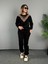 Mottisfashion Kadın Üç Iplik Kumaş Leopar Desenli Dantel Detaylı Ikili Takım 3