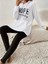 Mottisfashion Kadın Uzun Kollu Kapşonlu Bağcıklı Viskon Iki Iplik Sweat 5