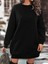 Mottisfashion Kadın Uzun Kollu Bisiklet Yaka Iki Iplik Elbise 9