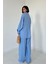 Mottisfashion Mavi Alice Gömlek ve Bol Kesim Pantolon Takım 8