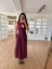 Mottisfashion Kolsuz Uzun Kabardin Elbise - Bordo 8